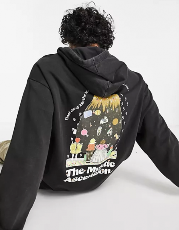 Hoodie dengan desain kartun klasik